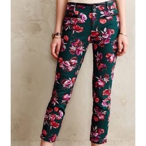 Anthropologie Cartonnier Floral Charlie  Pants